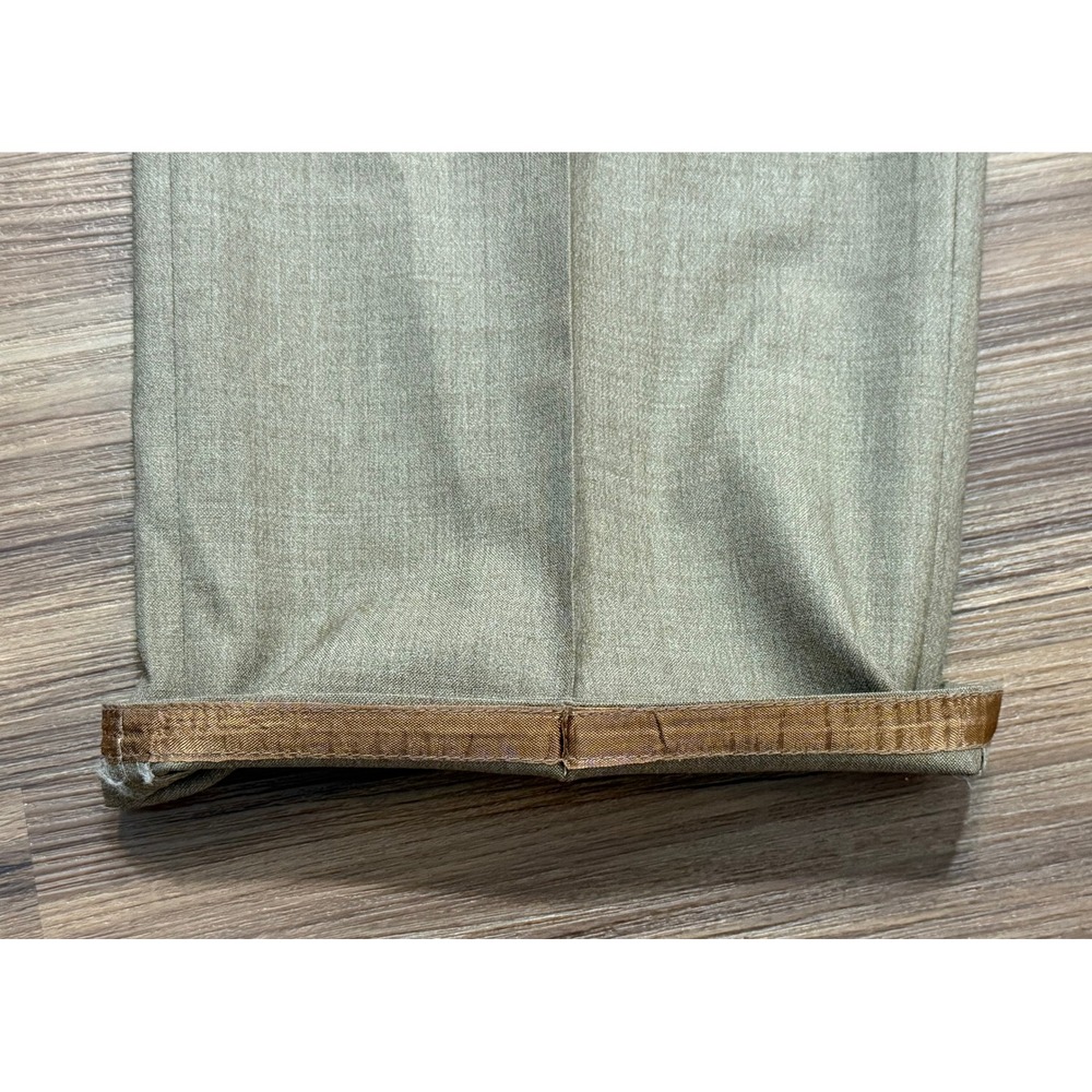 VTG Brooks Brothers Country Club Madison Saxon Wool Dress Pants Tan Sz 39x34 - Picture 7 of 11